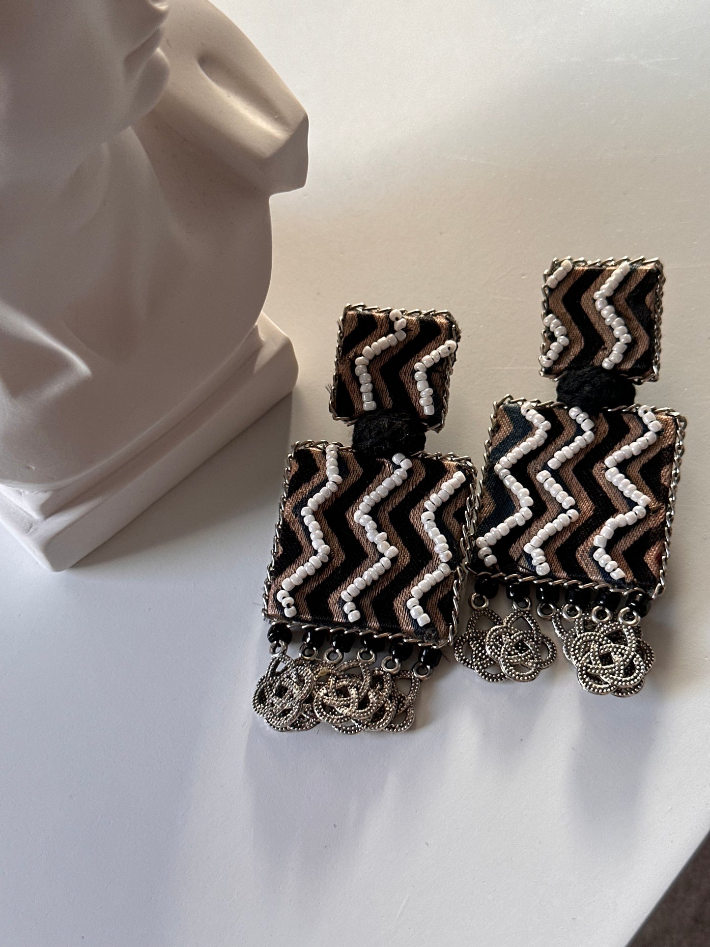 Sufiyan black handcrafted earrings