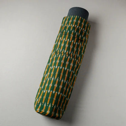 Green & Yellow Print Ikat Cotton Yoga/Beach Mat Bag