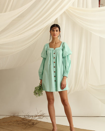 Ibiza Marie-Sleeve Mini Dress